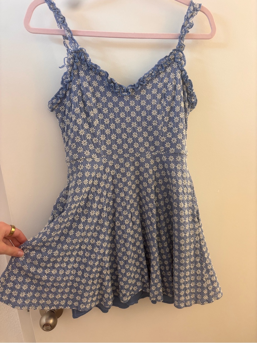 Altar'd State Blue Floral Mini Dress